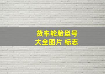 货车轮胎型号大全图片 标志